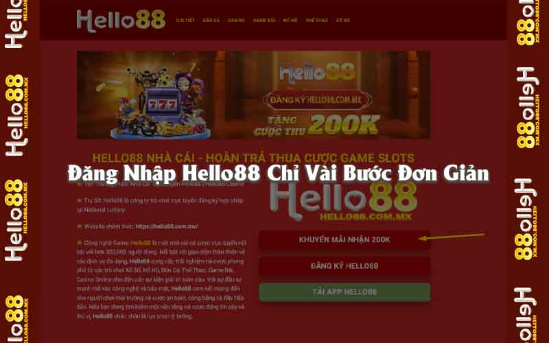 Đăng Nhập Hello88 Chỉ Vài Bước Đơn Giản